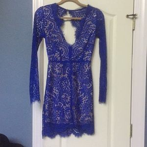 Super cute royal Blue lace dress!
